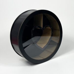 Pudełko z serduszkiem w środku 30 cm w średnicy