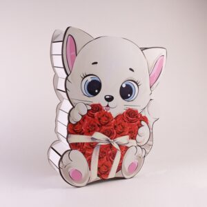 Pudełko z obrazkiem kota